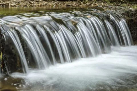 Waterfall in the forest Stock Photos
