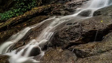 Waterfall forest Stock Photos