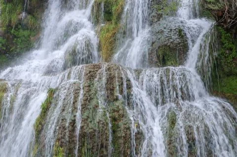 Waterfall in the forest Stock Photos