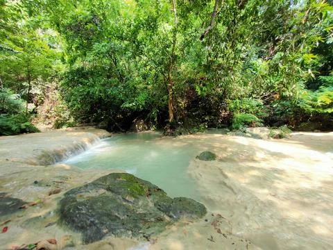 Waterfall in the forest Stock Photos