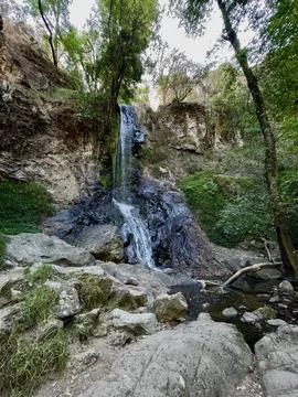 Waterfall in the forest Stock Photos