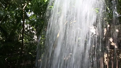 Waterfall in the forest, waterfall in the mountain Vídeos de archivo 306040375