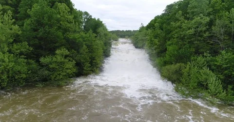 Waterfall Forward View Video stock 76627056