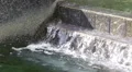 Waterfall Fountain - Stone Tile Stairs - Pool Of Water - Slow Motion 002 HD Footage