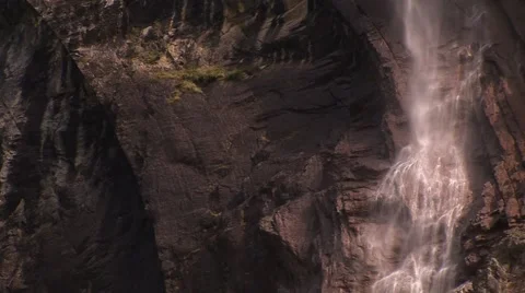 Waterfall French Alps Stock Footage 59791431
