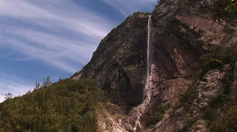 Waterfall in the French Alps Stock Footage 59791440