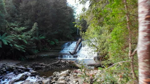 Waterfall, fresh running water Stock Footage 158356048