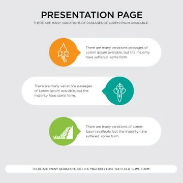 Waterfall, ganesh, ganesh presentation design template in orange, green, yell イラスト素材