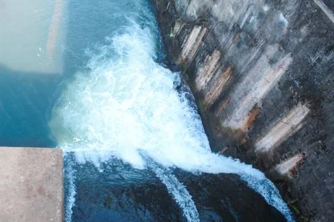 Waterfall gate upview Stock Photos