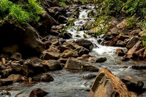 Waterfall in ghat Stock Photos