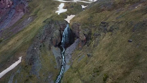 Waterfall girl braids Stock Footage 101728018