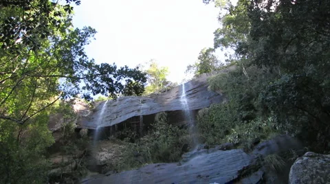 Waterfall in Gorge Stock-Footage 1087308