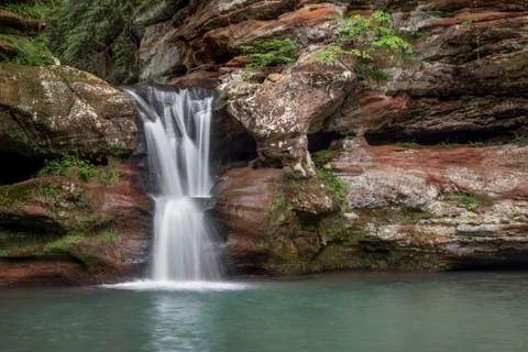 Waterfall in the Gorge Stock Photos