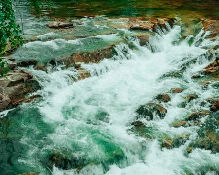 Waterfall gradient background Stock Photos