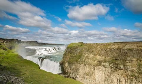 Waterfall Gullfoss, Iceland Stock Photos