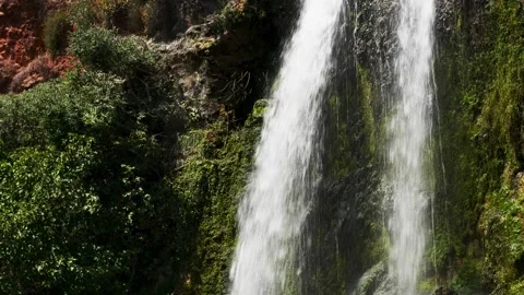 Waterfall Hand Held Stock Footage 156528171