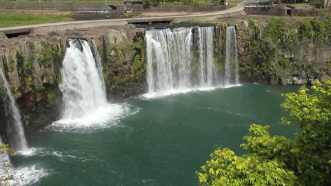 The Waterfall of Harajiri Video stock 327530845