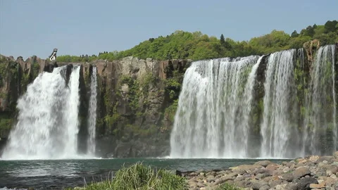 The Waterfall of Harajiri Video stock 327530910