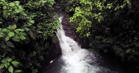Waterfall hidden in the jungle Stock-Footage 249338333