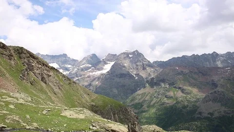 Waterfall in the high mountains Stock Footage