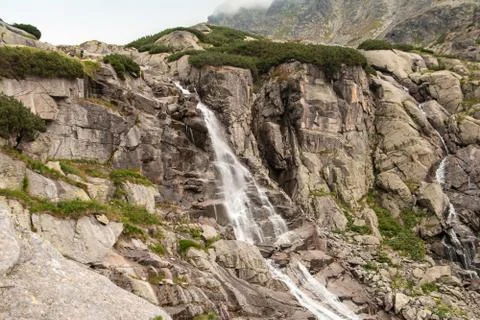 Waterfall high tatras Stock Photos