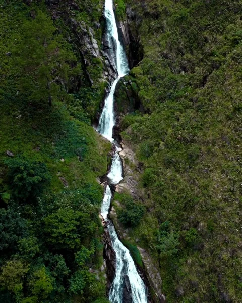 Waterfall in the hill Stock Footage 234477336