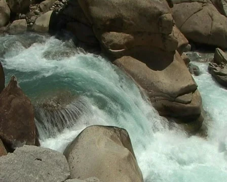 Waterfall in the Himalayas  Stock Footage 378420