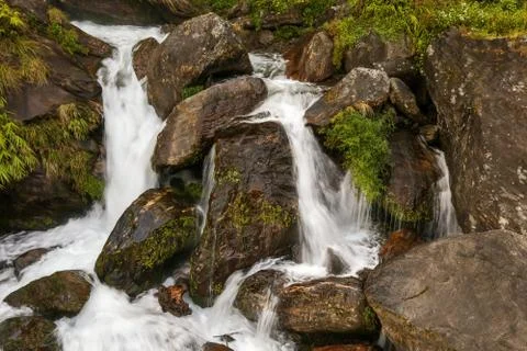 Waterfall in Himalayas Stock Photos