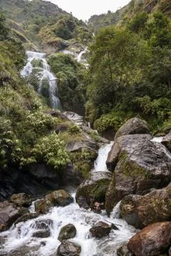 Waterfall in Himalayas Stock Photos