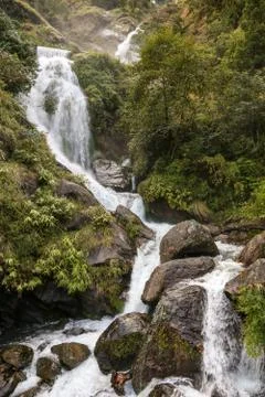 Waterfall in Himalayas Stock Photos