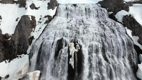 Waterfall of Ice mountain Stock-Footage 273210632