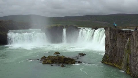 Waterfall in Iceland 1 Stock Footage 81276619