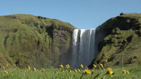 Waterfall in Iceland 5 Stock Footage 81274402
