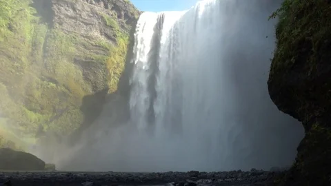 Waterfall in Iceland 6 Stock Footage 81274368