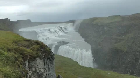 Waterfall Iceland Stock Footage 12009983