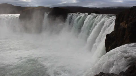 Waterfall Iceland Stock Footage 39354890