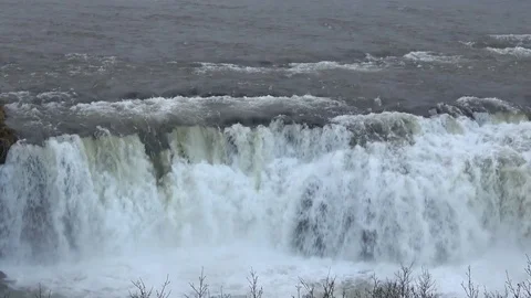 Waterfall on Iceland Video stock 72979550
