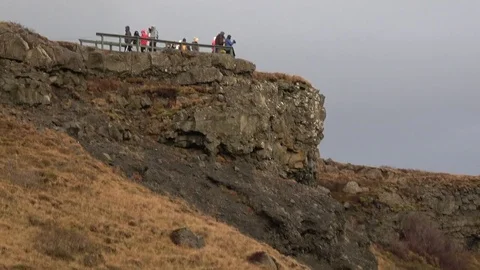 Waterfall on Iceland Video stock 73015821