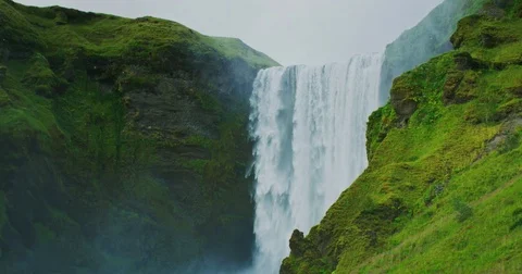Waterfall Iceland Stock Footage 81252632