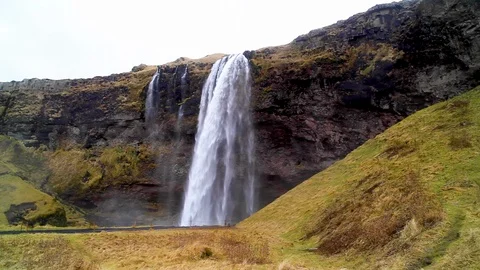 Waterfall in iceland 스톡 동영상 121575149