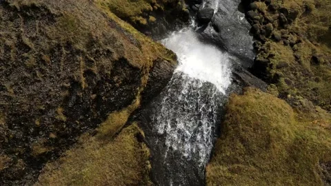 Waterfall in Iceland Stock Footage 141916973