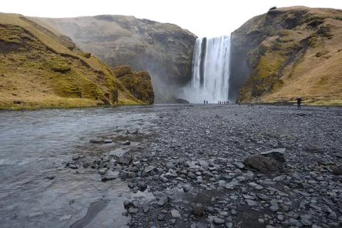 Waterfall in iceland Stock Photos