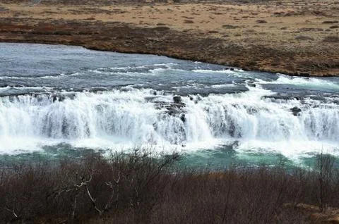 Waterfall in Iceland  Stock Photos