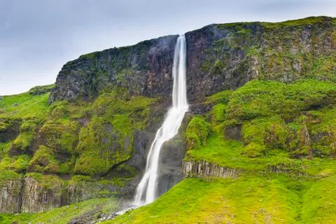 A waterfall in Iceland Stock Photos