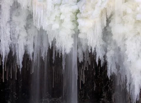 Waterfall Icicles Foto stock
