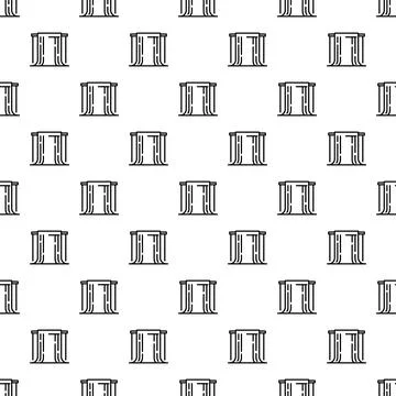 Waterfall icon repeating pattern on white background イラスト素材