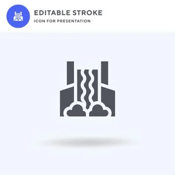 Waterfall icon vector, filled flat sign, solid pictogram isolated on white, logo イラスト素材