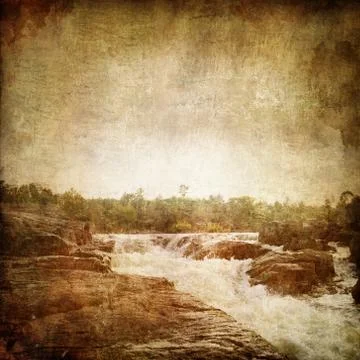 Waterfall Stock Illustration