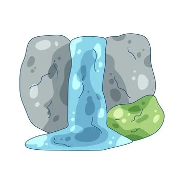 Waterfall Stock Illustration