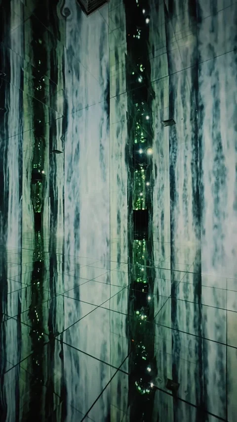 Waterfall Immersive Exhibition 5 Stock Footage 328851722